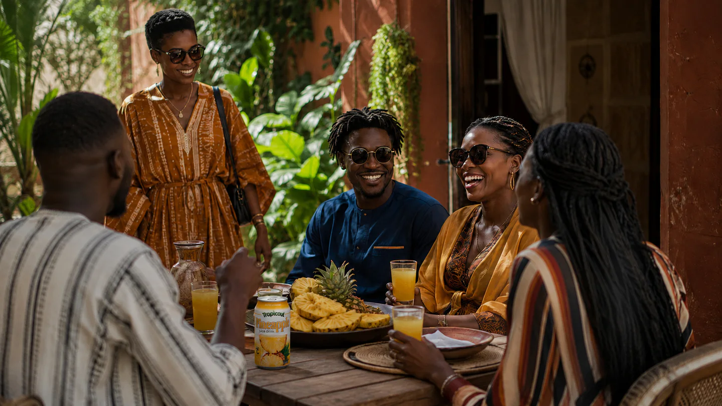 Tropicoul Ananas — un moment qui rassemble, photographie éditoriale.