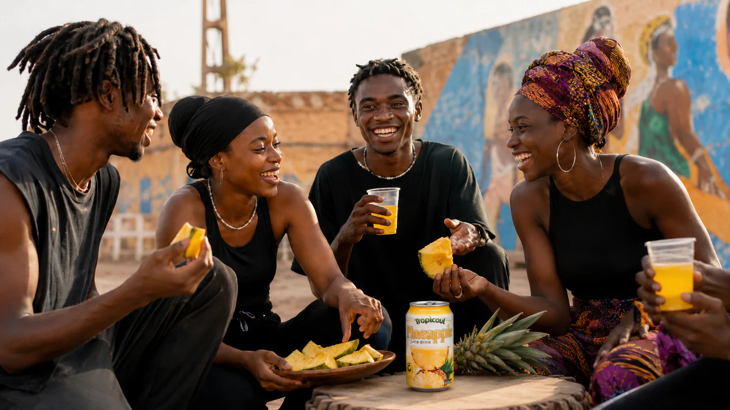 Tropicoul Ananas — vivre le moment pleinement, photographie éditoriale.