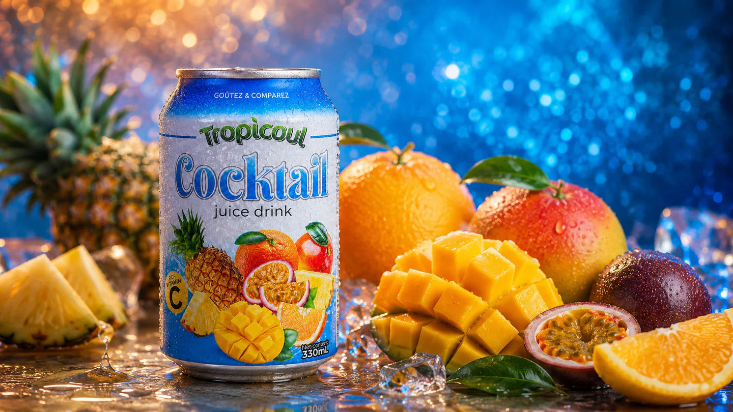 Tropicoul Cocktail — bulles, matière et lumière, photographie éditoriale.