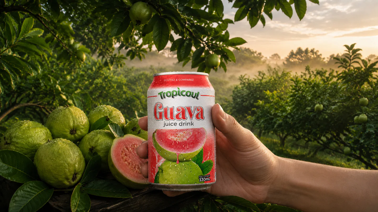 Tropicoul Goyave — tout commence dans la matière, photographie éditoriale.