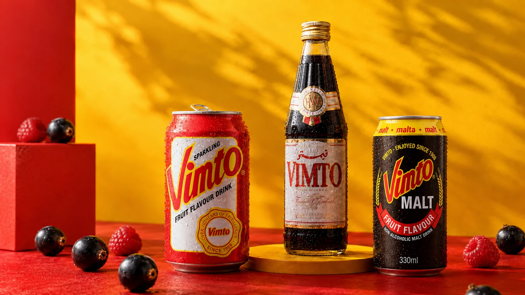 Univers Vimto — une gamme, plusieurs expressions, photographie éditoriale.