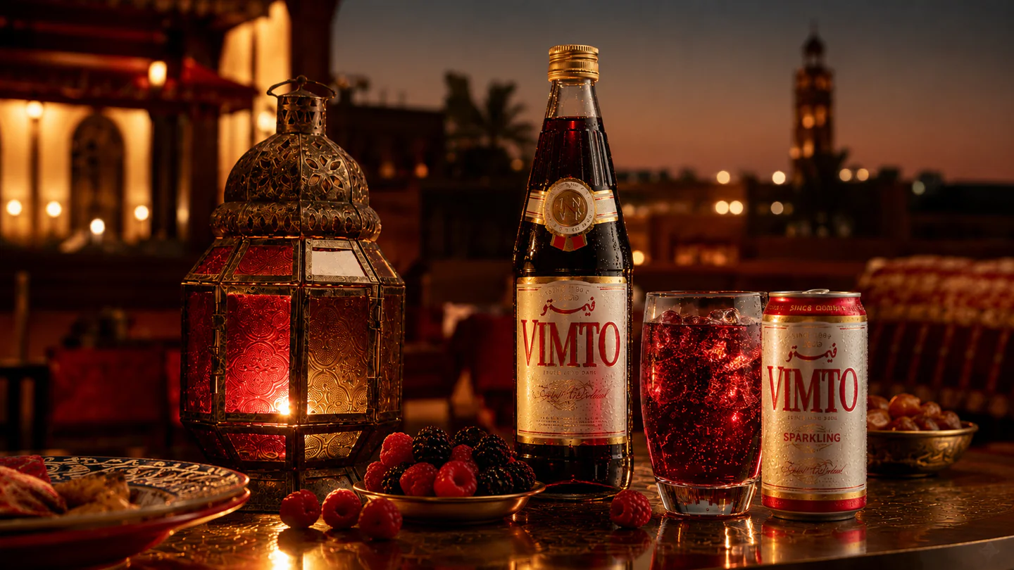Univers Vimto — l’héritage en bouteille, photographie éditoriale.