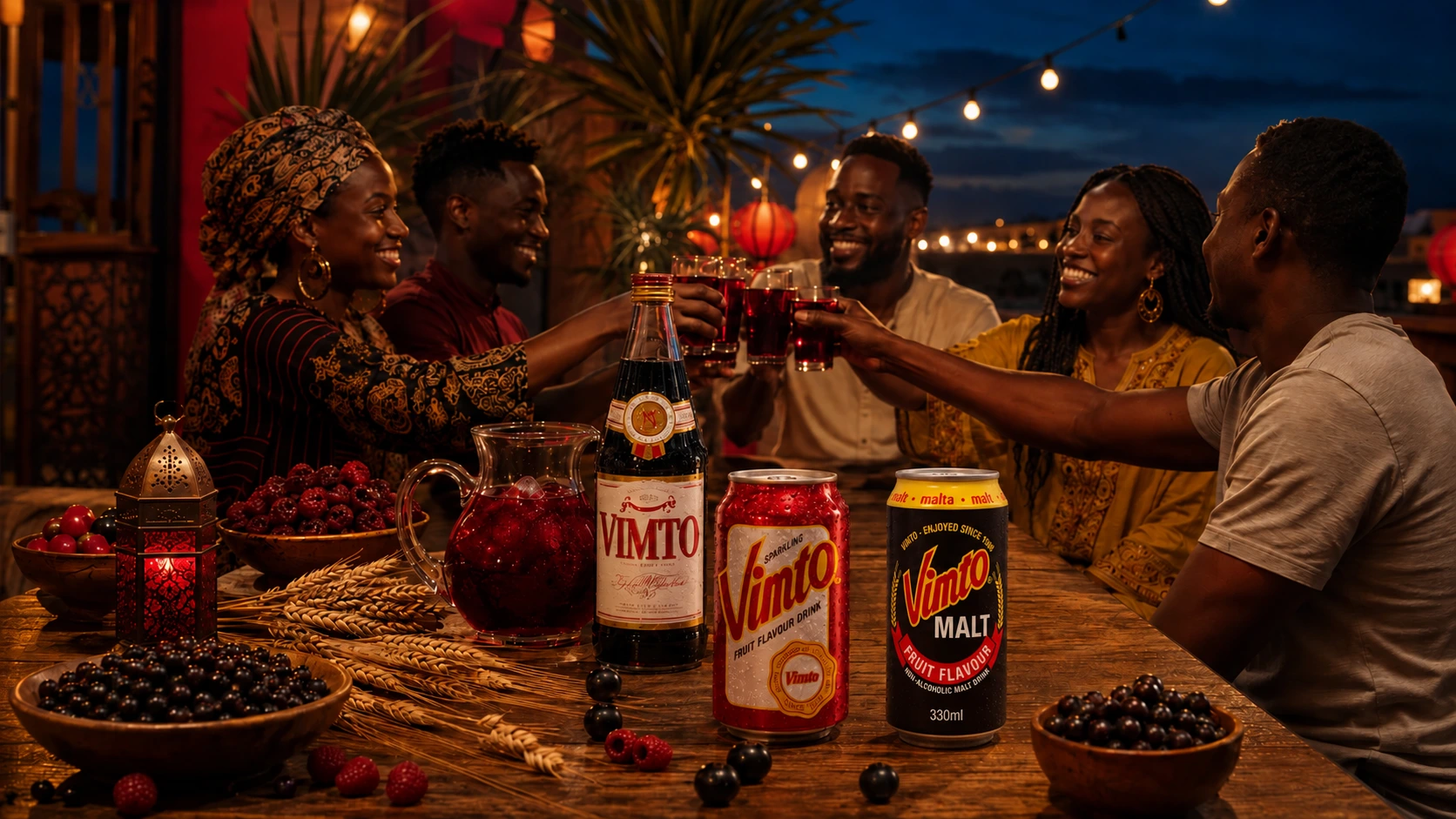 Univers Vimto — un même esprit de partage, photographie éditoriale.